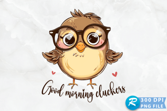 Good Morning Cluckers PNG Design
