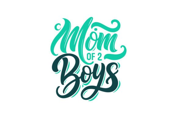 Mom of 2 Boys: A Typography Design for Real Craft Use