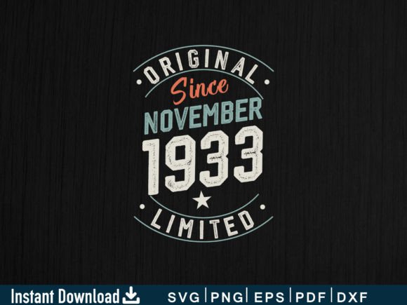 November 1933 Gifts 91st Birthday Shirt